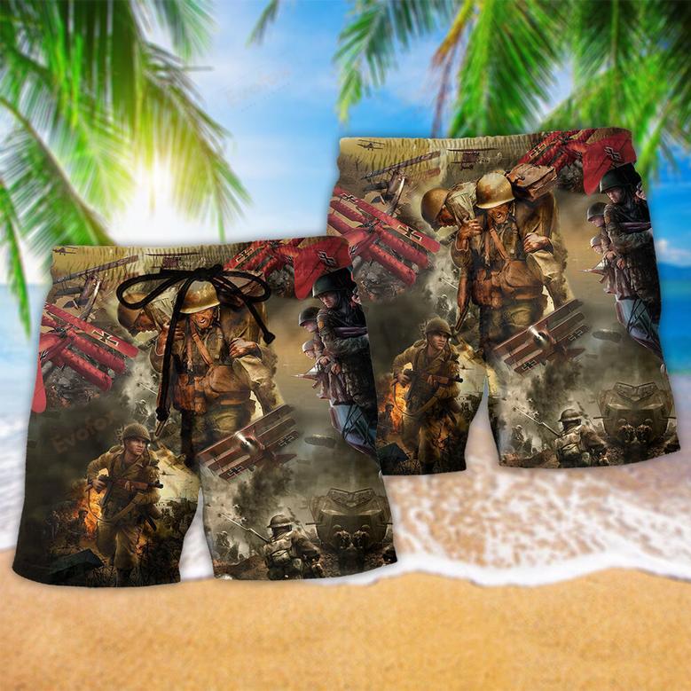 Veteran War And Peace Classic Style Beach Short