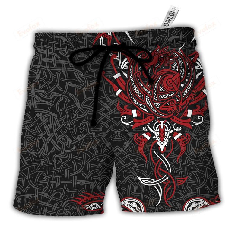 Viking War Raven Life Style Beach Short