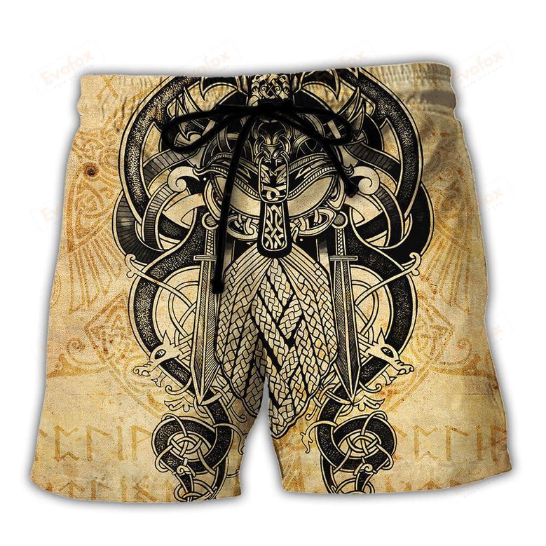 Viking Warrior Blood Pattern Cool Style Beach Short