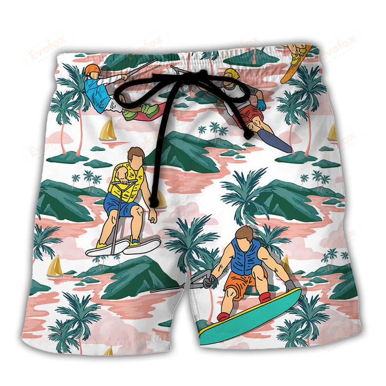 Waterskiing I'm A Water Skiing Dad Lover Beach Beach Short