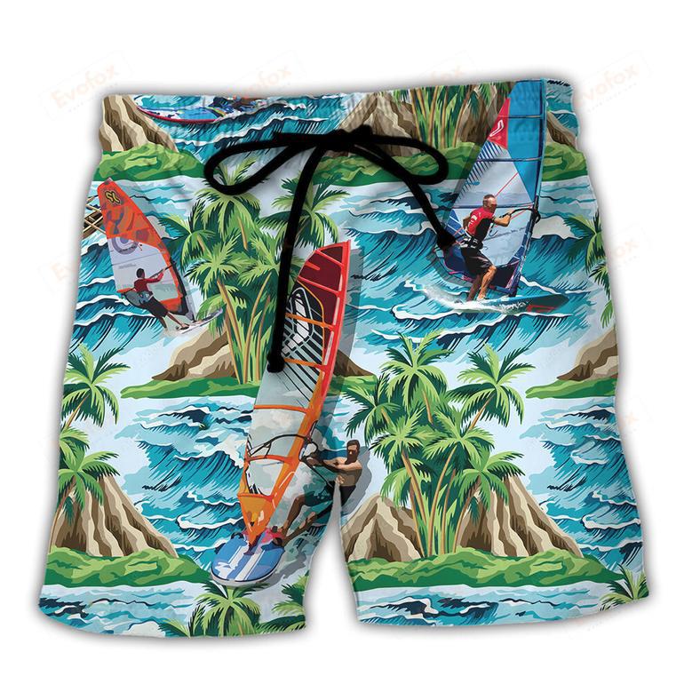 Windsurfing I Windsurf And I Know Things Lovers Windsurfing Beach Short