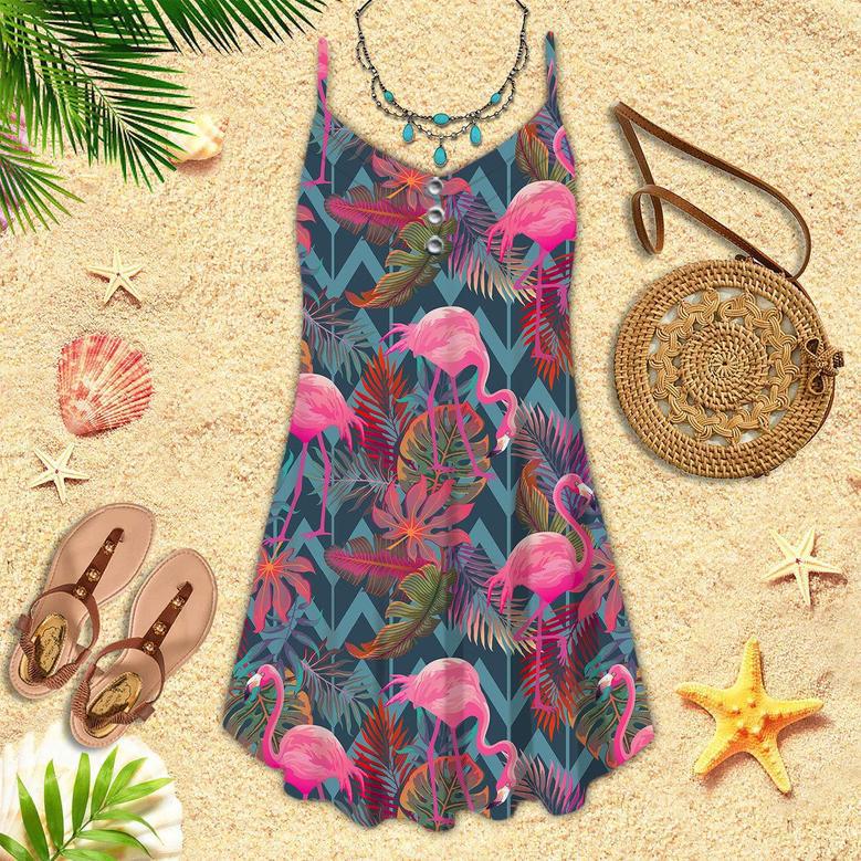 Aloha Adventure To The Beach Spaghetti Strap Summer Dress