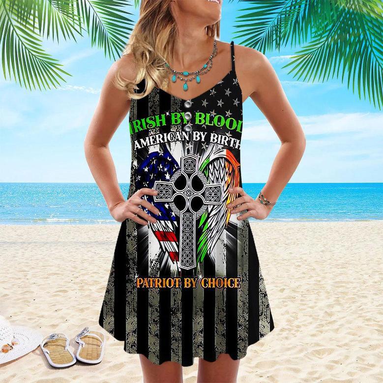 American Irish St Patrick's Day Spaghetti Strap Summer Dress