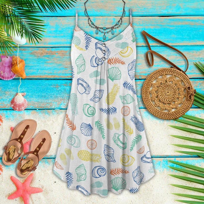 Beach Sea Snail Pattern - Summer Dress