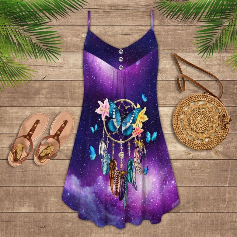 Butterfly Dreamcatcher With Royal Color - Summer Dress