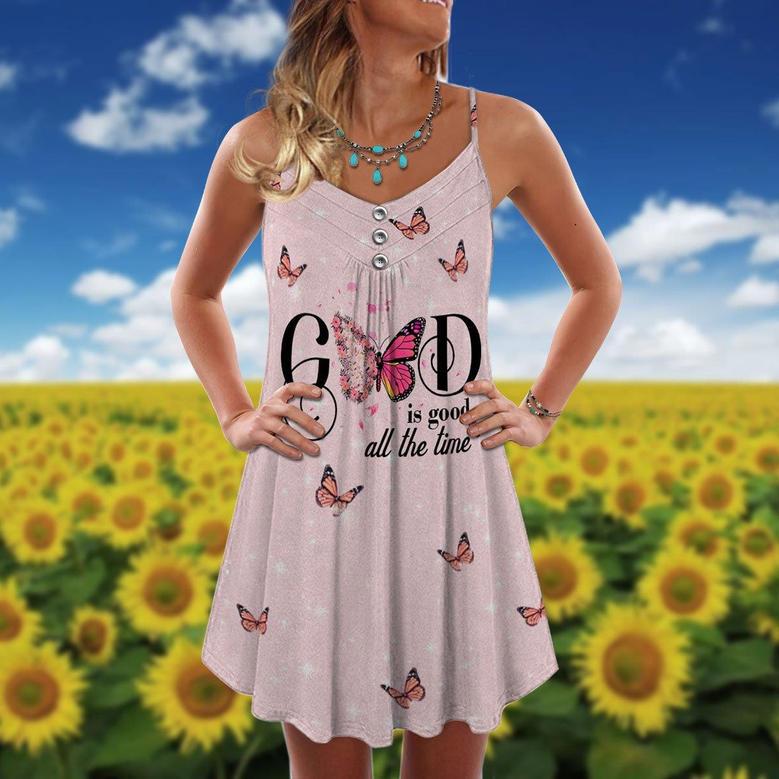 Butterfly Faith God Is Good All The Time - Summer Dress