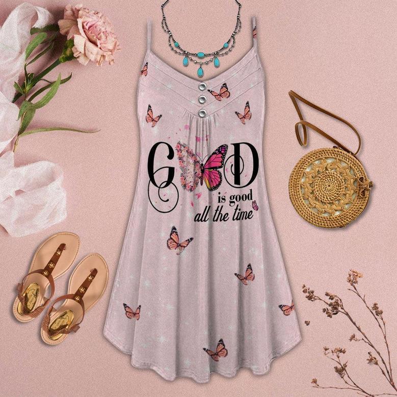 Butterfly Faith God Is Good All The Time - Summer Dress