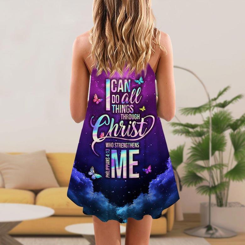 Butterfly Faith I Can Do All Things - Summer Dress