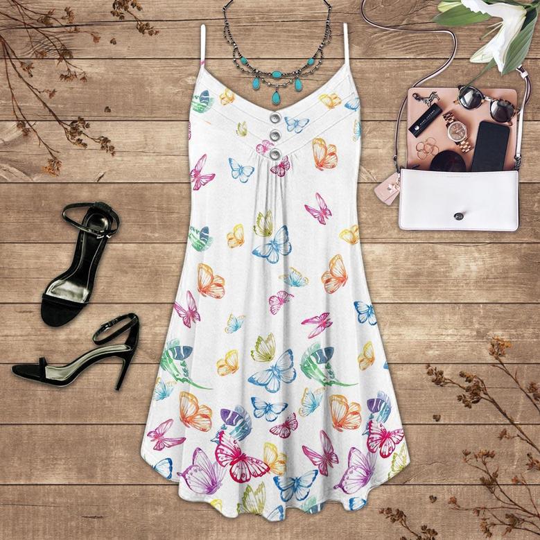 Butterfly With Various Colors - Summer Dress