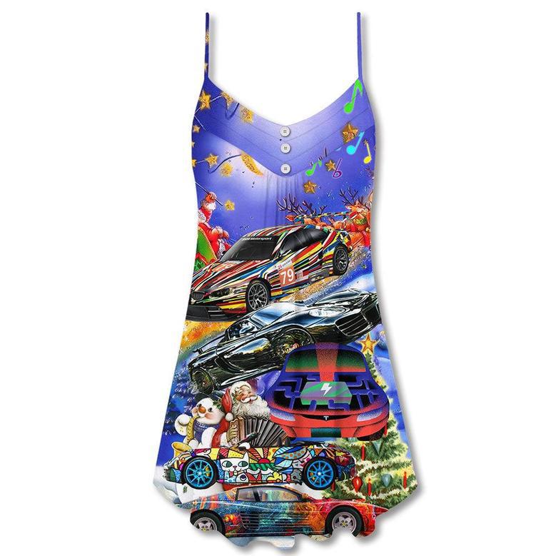 Car Funny For Christmas - V-Neck Sleeveless Cami Dress