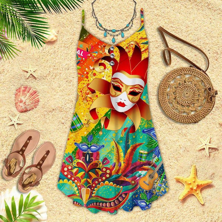 Carnival Aloha Spaghetti Strap Summer Dress