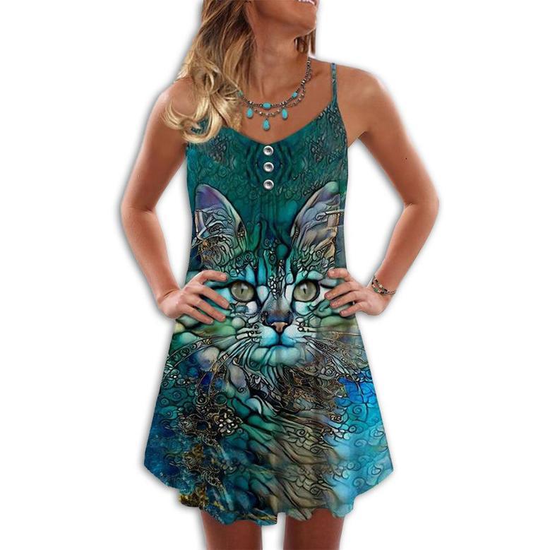 Cat Love Summer Vibes Cool - Summer Dress