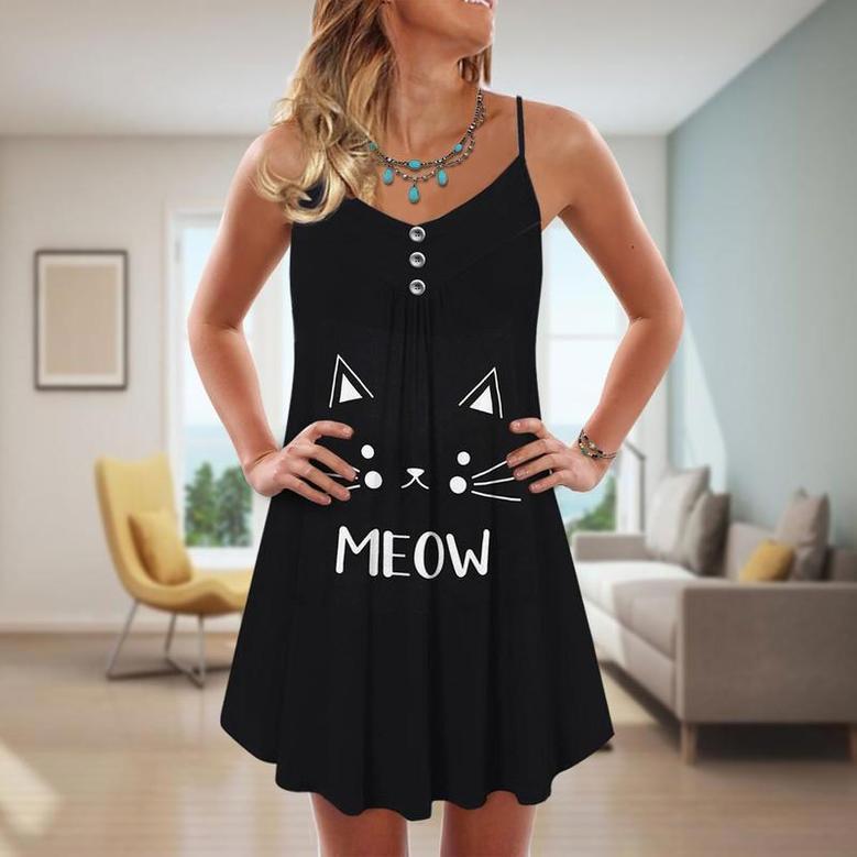 Cat Love Summer Vibes So Cute - Summer Dress