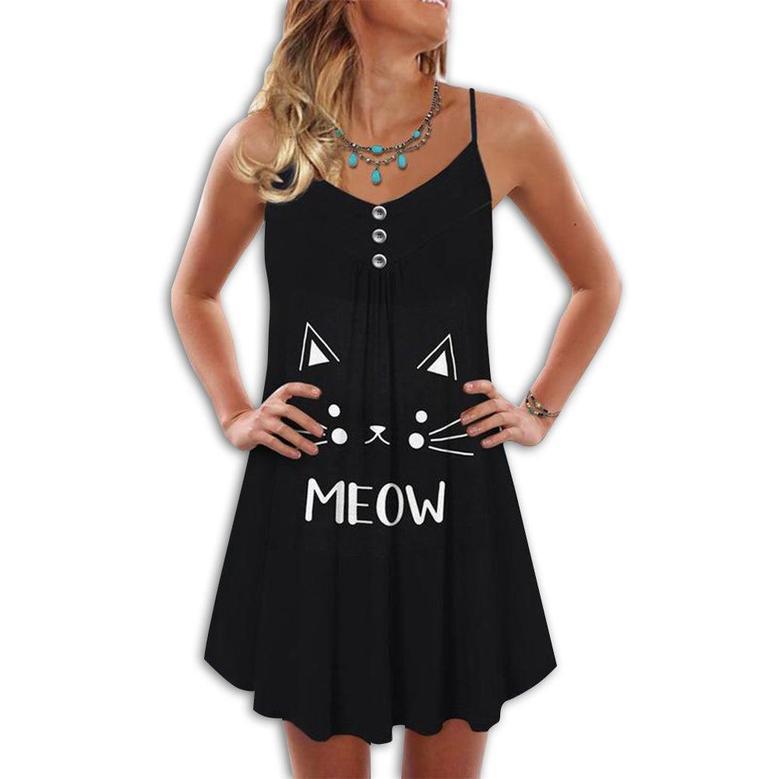 Cat Love Summer Vibes So Cute - Summer Dress