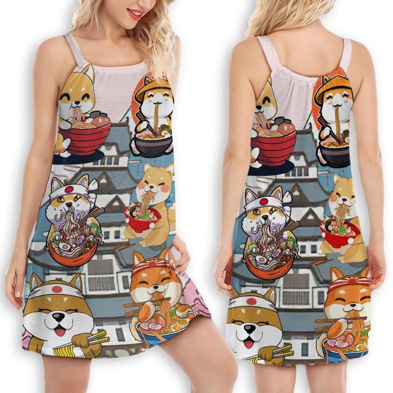 Cat Ramen Lovely Style - Women's Sleeveless Cami Dress