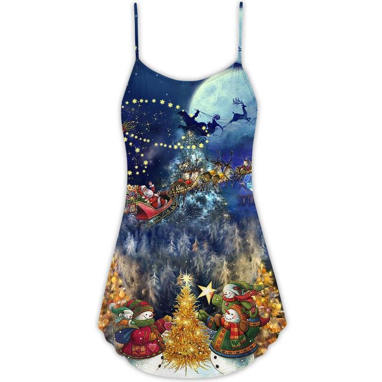 Christmas Family In Love - V-Neck Sleeveless Cami Dress