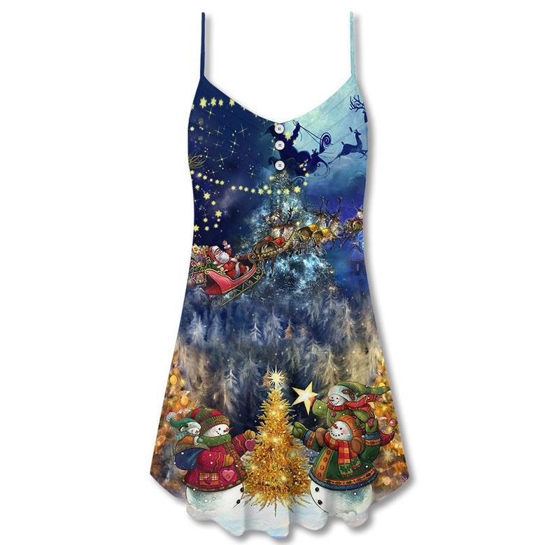 Christmas Family In Love - V-Neck Sleeveless Cami Dress