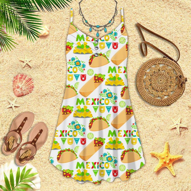 Cinco De Mayo Viva Mexico Spaghetti Strap Summer Dress