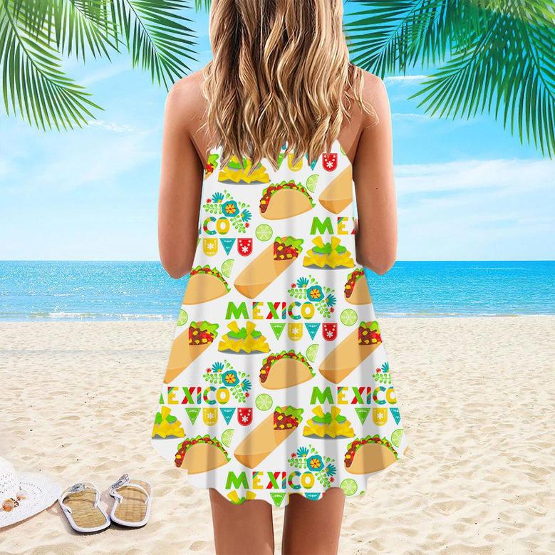 Cinco De Mayo Viva Mexico Spaghetti Strap Summer Dress