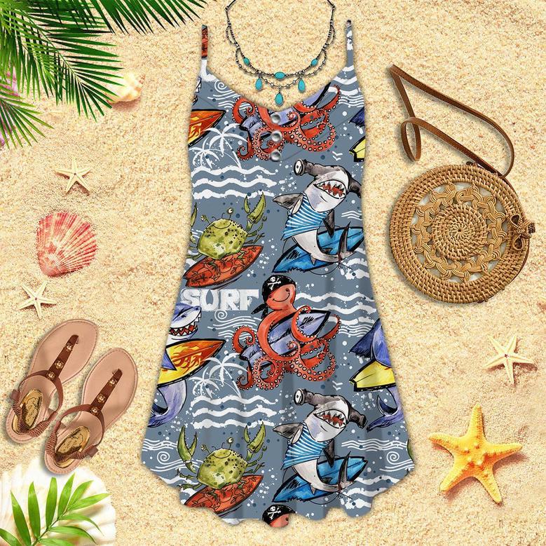 Fun Surf Spaghetti Strap Summer Dress