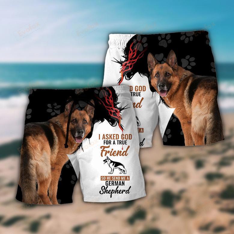 German Shepherd My Cool Dog Various Style Beach Short