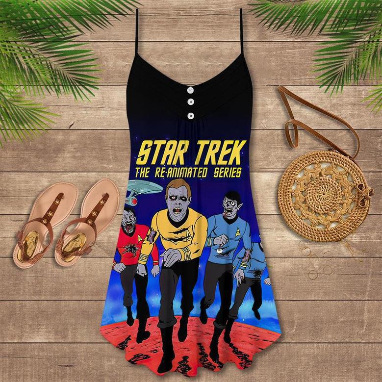 Halloween Star Trek The Animated Series - V-Neck Sleeveless Cami Dress