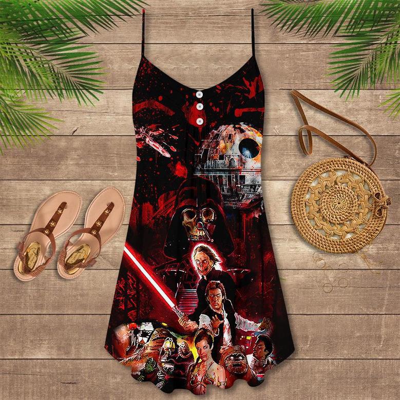 Halloween Starwars Horror Blood Scary - V-Neck Sleeveless Cami Dress