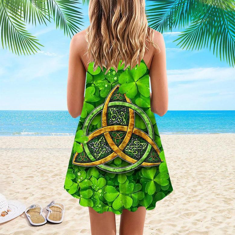 Happy St Patrick's Day Irish Spaghetti Strap Summer Dress