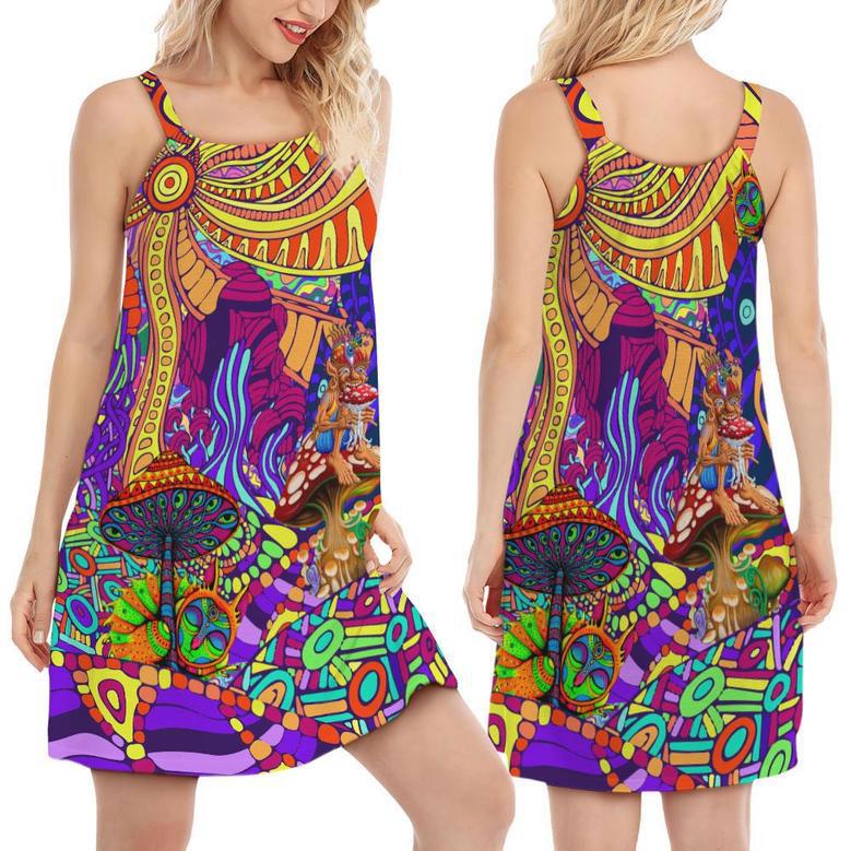 Hippie Colorful Love Life - Women's Sleeveless Cami Dress