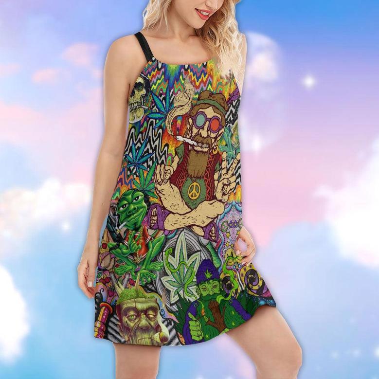 Hippie Feel Freedom From Smoking - Women's Sleeveless Cami Dress