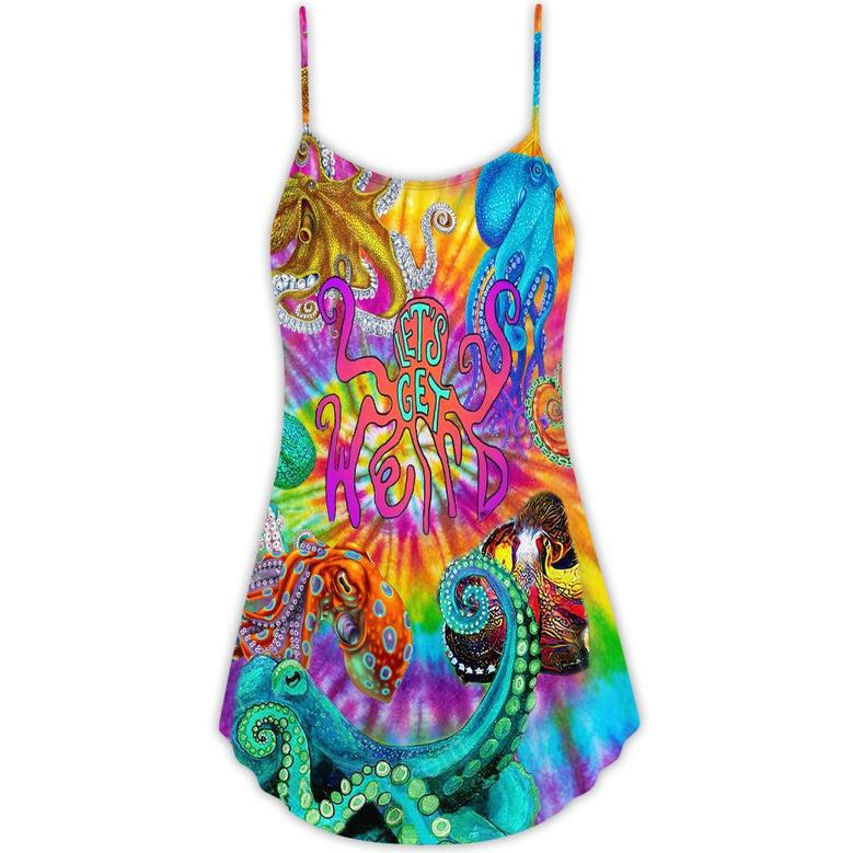 Hippie Let's Get Octopus - V-Neck Sleeveless Cami Dress