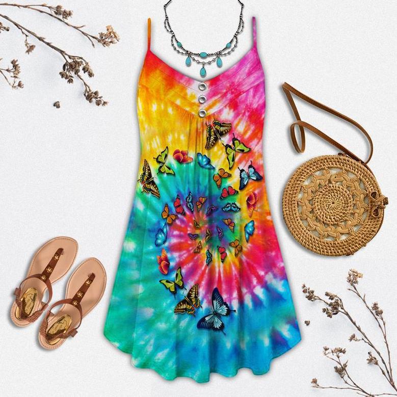 Hippie Peaceful Butterfly Summer Vibes Cool - Summer Dress