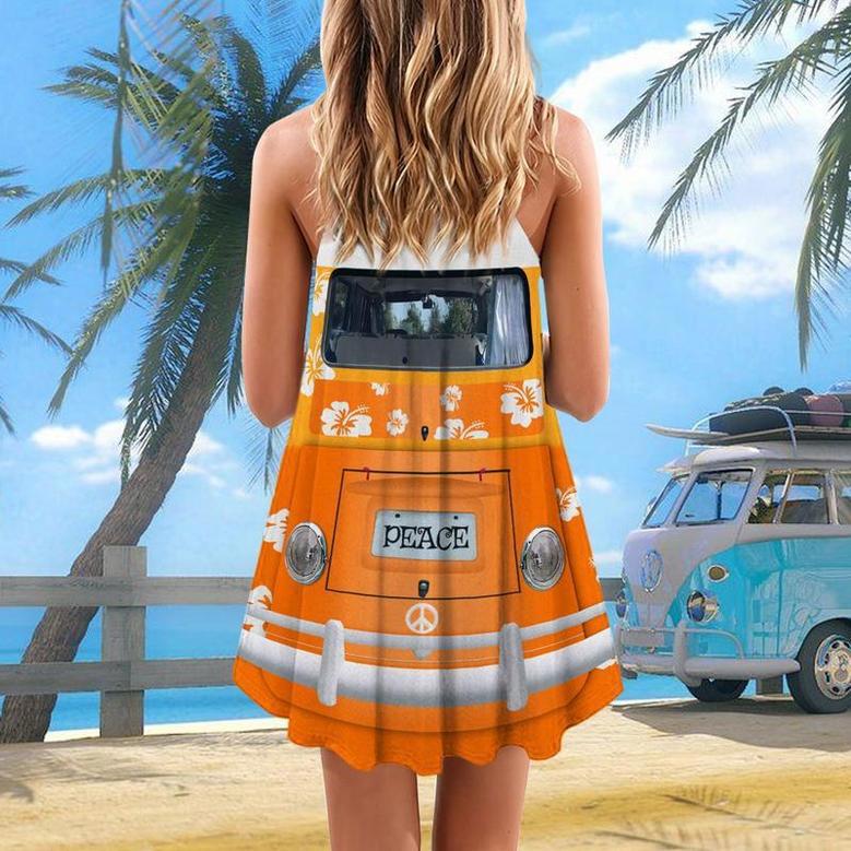 Hippie Van Retro Colorful Style - Summer Dress