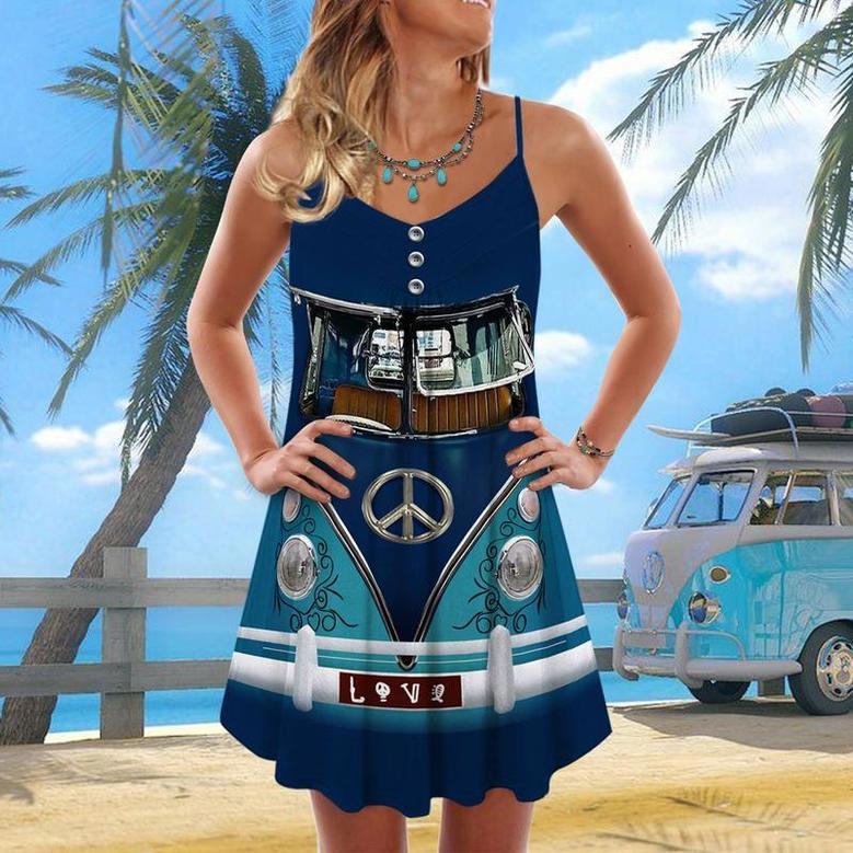 Hippie Van Retro Cool Love - Summer Dress