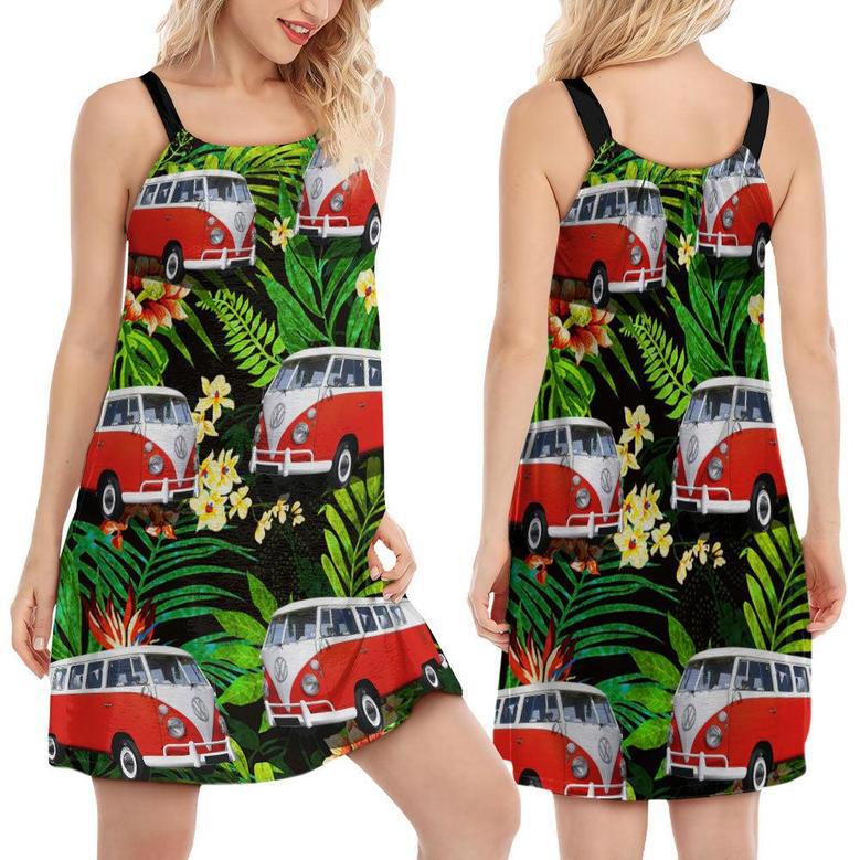 Hippie Van Volkswagen Camper Van - Women's Sleeveless Cami Dress