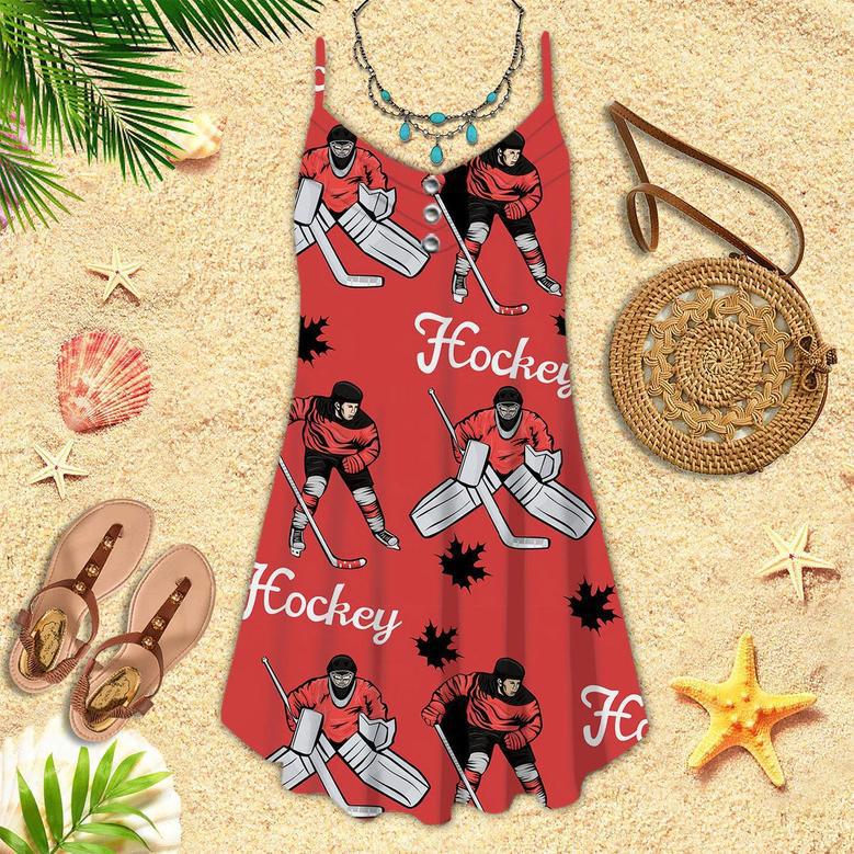 Hockey Players Spaghetti Strap Summer Dress