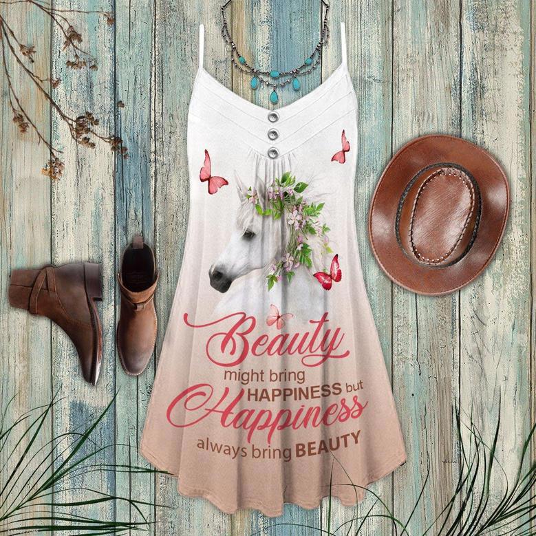 Horse Beauty With Butterfly - Summer Dress