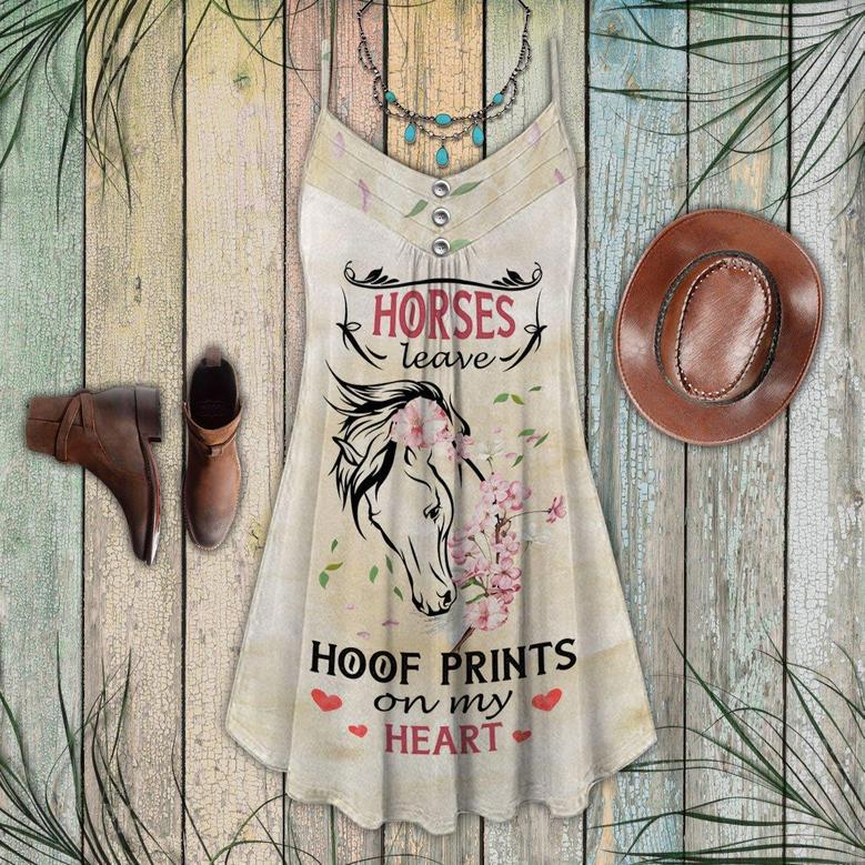 Horse Hoof Prints On My Heart - Summer Dress