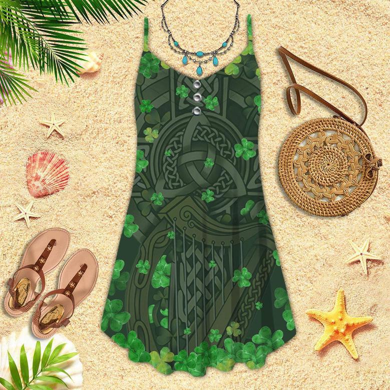 Irish Saint Patricks Day Spaghetti Strap Summer Dress