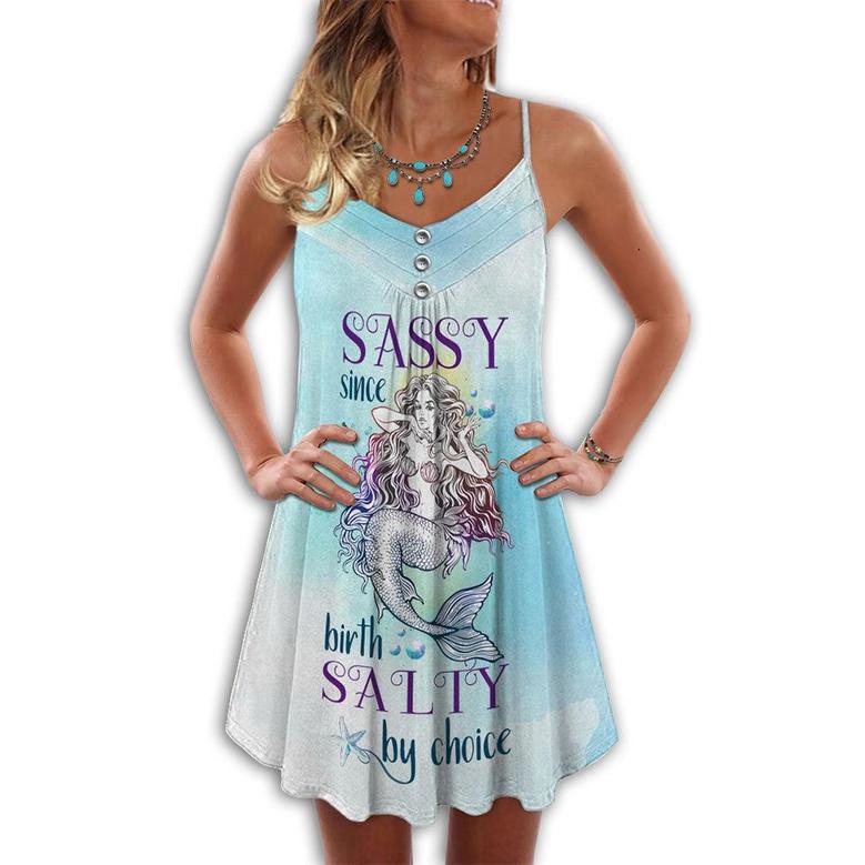 Mermaid Sassy Sine Birth Salty By Choice - Summer Dress