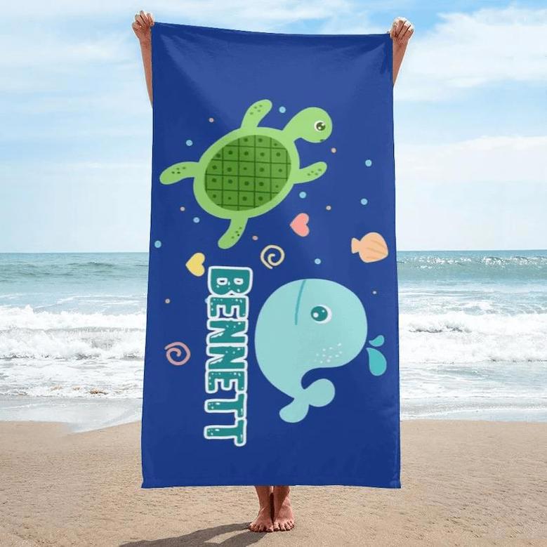 Name Custom Beach Towels Pool Travel Bath Kids Adults Unique Gift