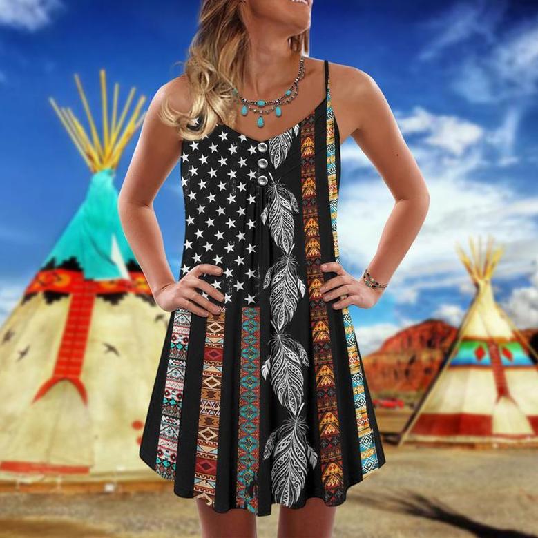 Native America Summer Vibes Black Style - Summer Dress