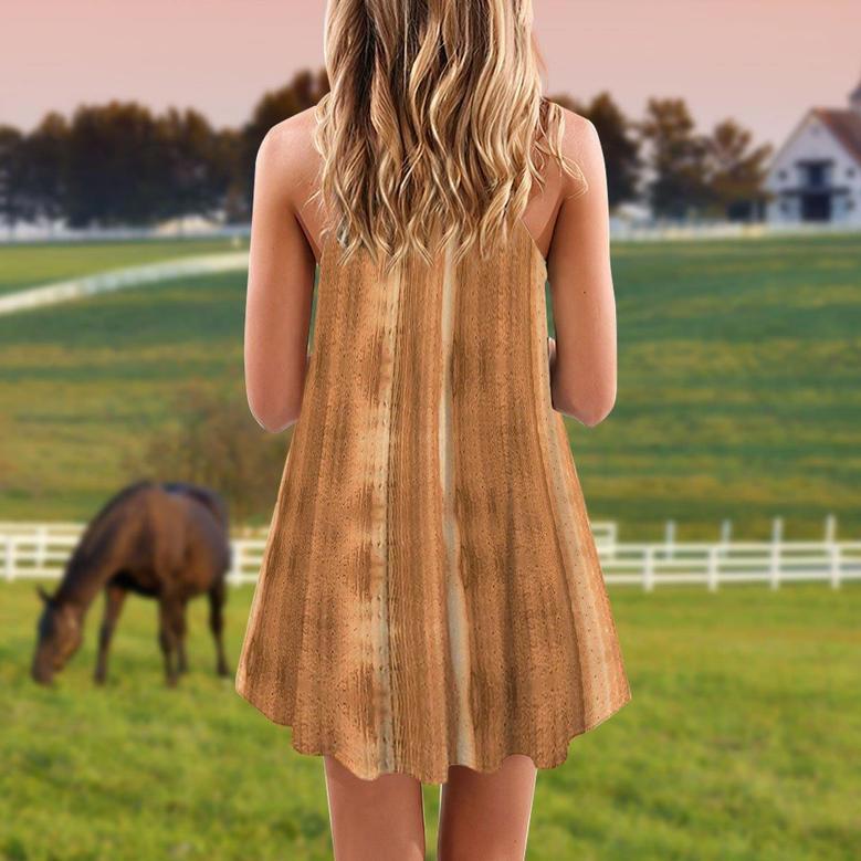 Native Horse Leather Color - Summer Dress