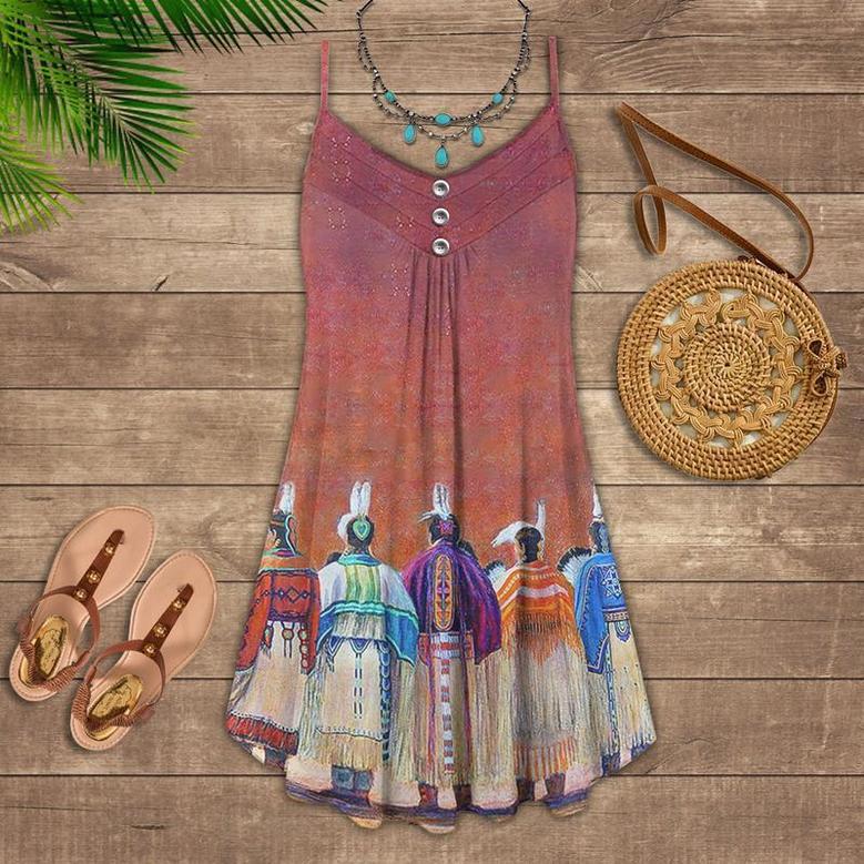 Native People Love Summer Vibes Pink - Summer Dress