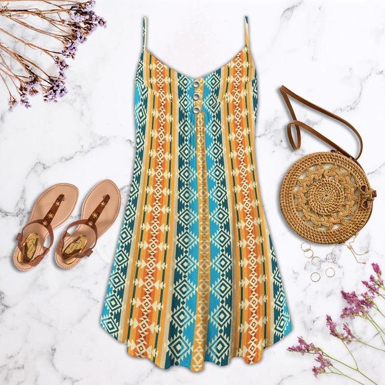 Native Summer Fresh Vibes Pattern - Summer Dress