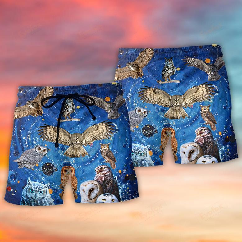 Owl Play Together Style Beach Short