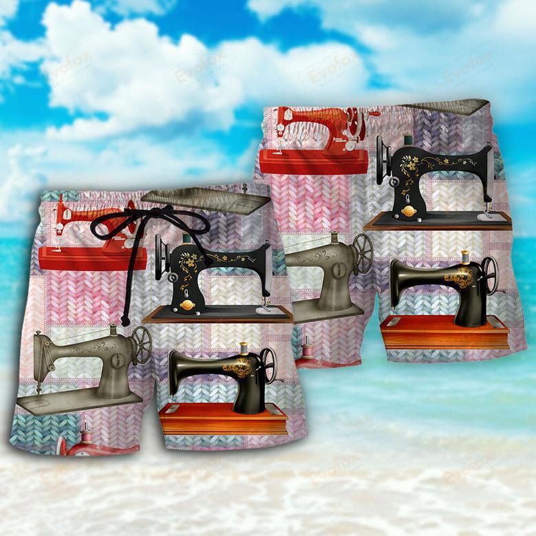 Quilting Machine Knit Fabric Beach Short