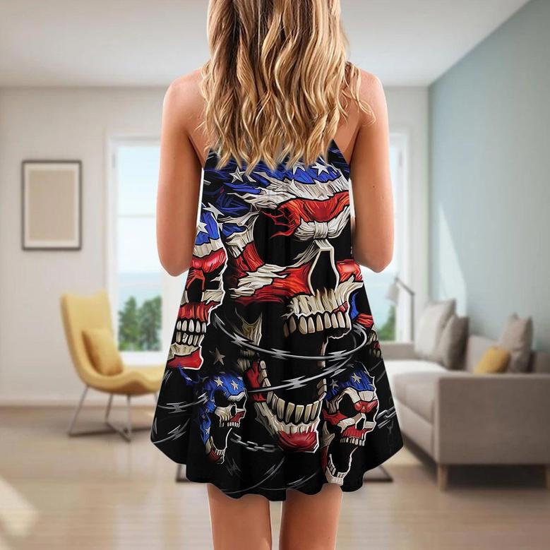 Skull Love America Forever - Summer Dress