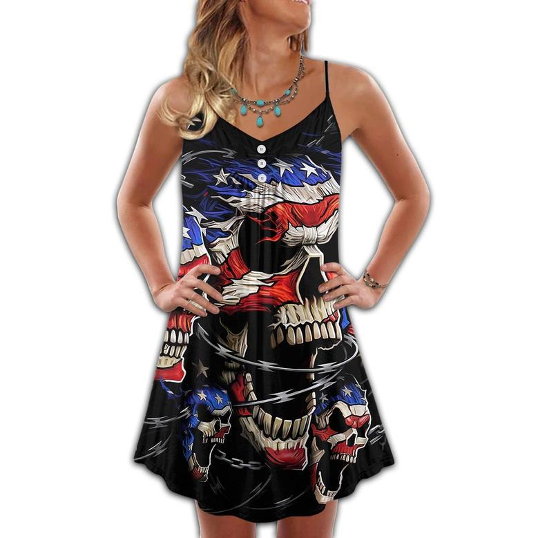 Skull Love America Forever - Summer Dress