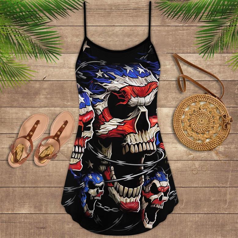 Skull Love America Forever - Summer Dress